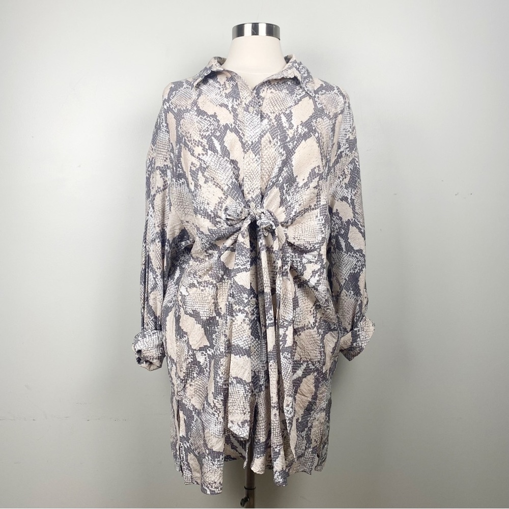 H&M Snakeskin Print Dress